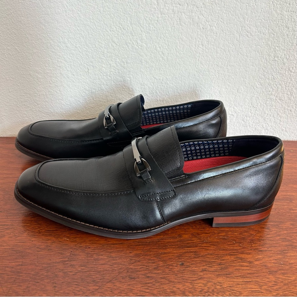 Stacy Adams Black Kaylor Penny Slip On Loafer 10 1/2 EUC 10.5 - Picture 3 of 8